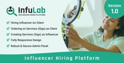 InfuLab Influencer Hiring Platform Theme - All is Nulled