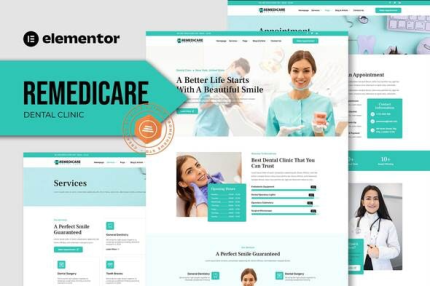 Remedicare Dentist and Dental Clinic Template Kit - All is Nulled